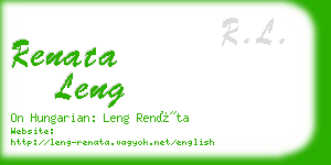 renata leng business card